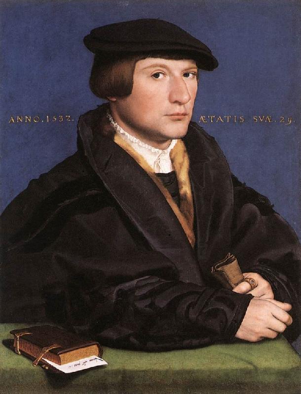 HOLBEIN, Hans the Younger Portrait of a Member of the Wedigh Family sf